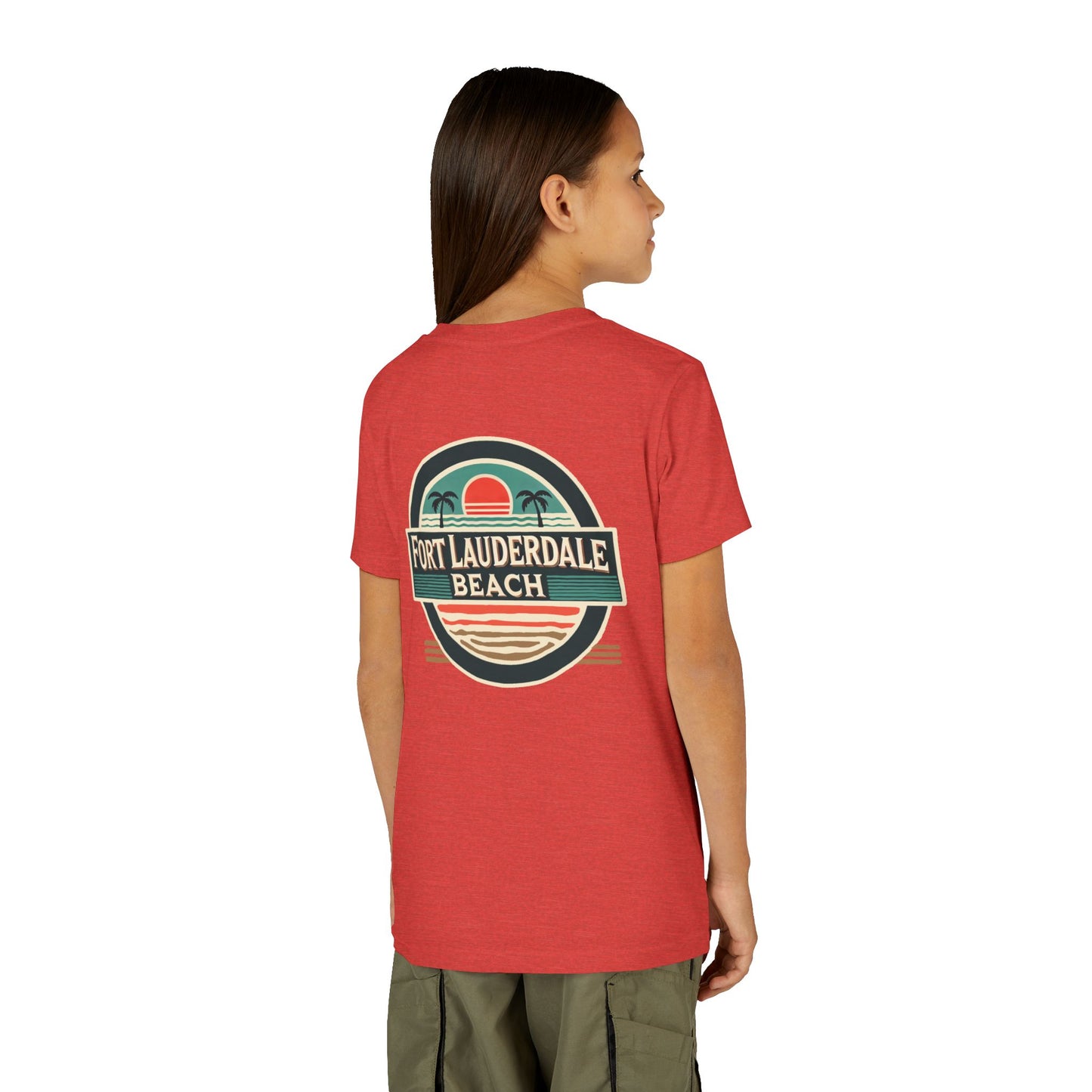 Vintage Fort Lauderdale Unisex Youth Short Sleeve Tee