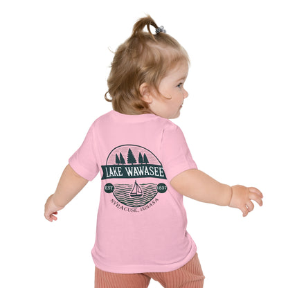 Vintage Lake Wawasee Unisex Baby Short Sleeve T-Shirt