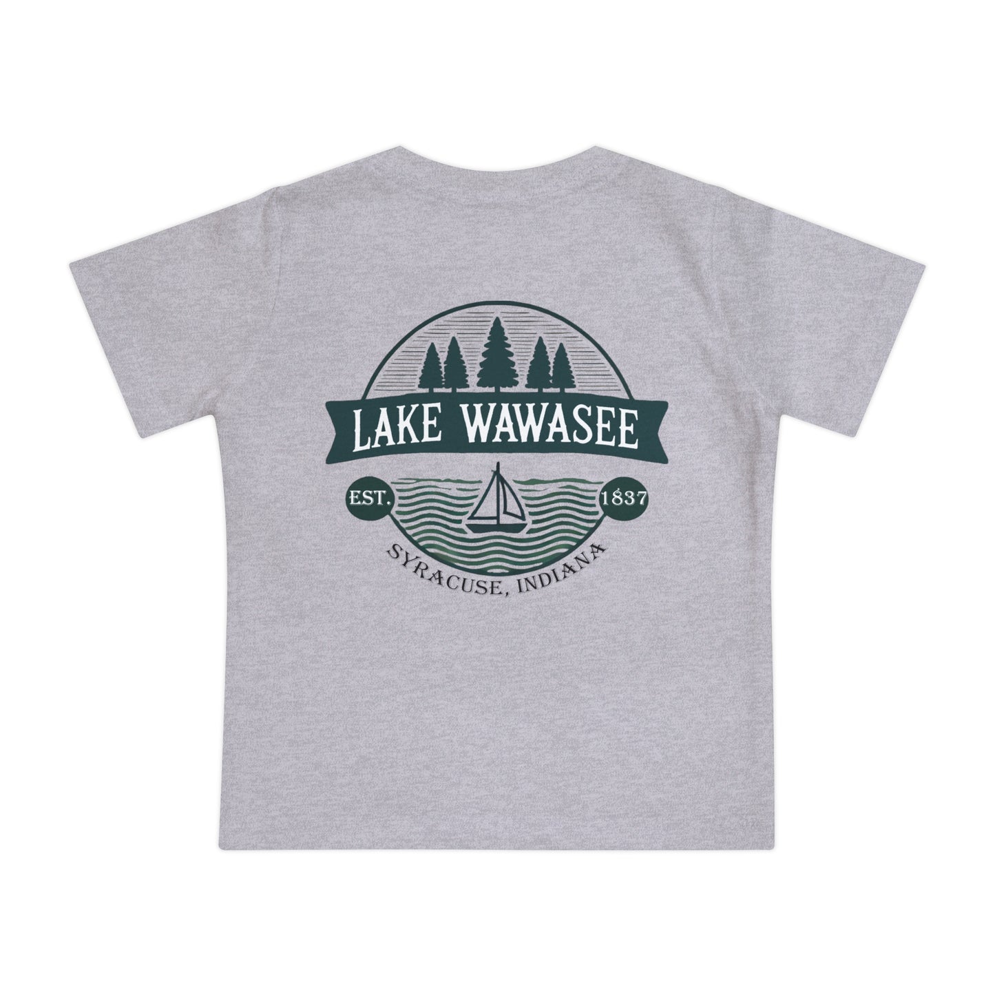 Vintage Lake Wawasee Unisex Baby Short Sleeve T-Shirt