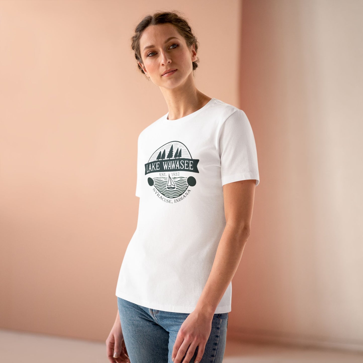 Vintage Lake Wawasee Women's Cotton Tee