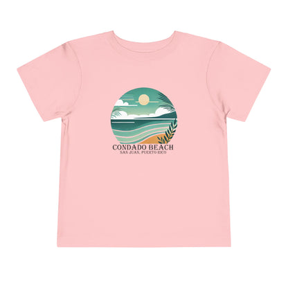 Coastal Vibes Condado Beach Unisex Toddler Short Sleeve Tee