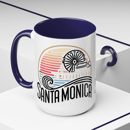 Vibrant Santa Monica Accent Coffee Mug