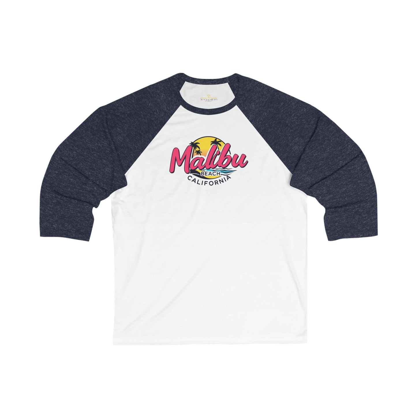 Retro Malibu Men's 3/4 Sleeve Baseball Tee