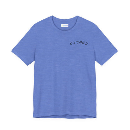 Retro Chicago Sunset Unisex Jersey Short Sleeve Tee