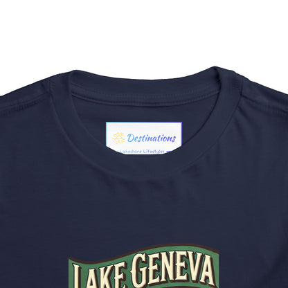 Retro Lake Geneva Unisex Toddler Short Sleeve Tee