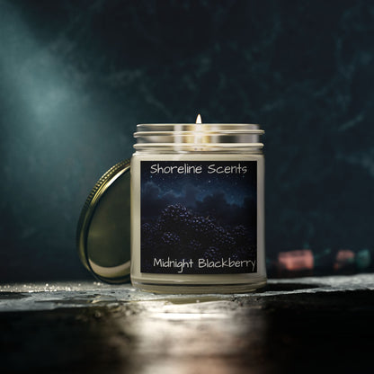 Midnight Blackberry Scented Candle (Apricot Wax)