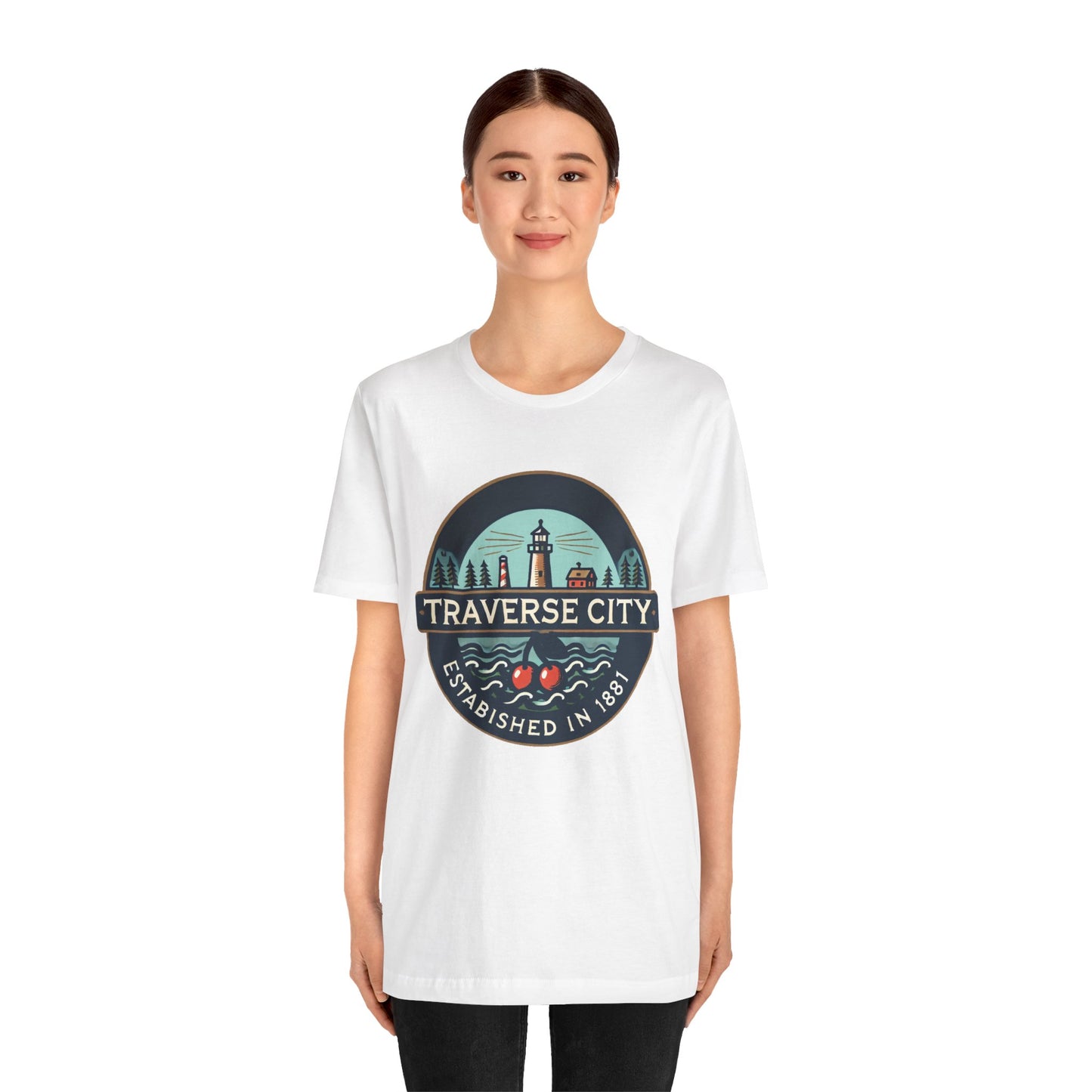 Vintage Traverse City Unisex Jersey Short Sleeve Tee