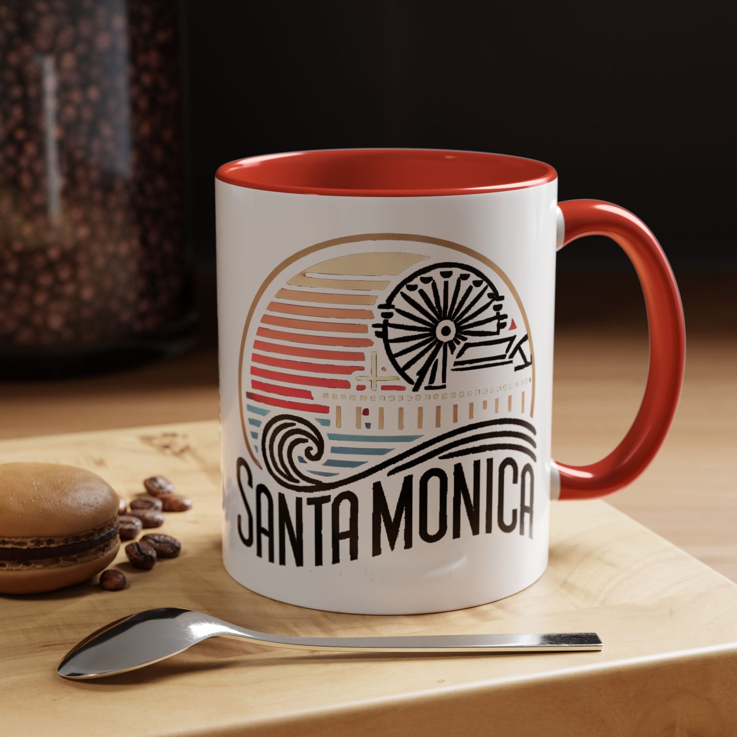 Vibrant Santa Monica Accent Coffee Mug