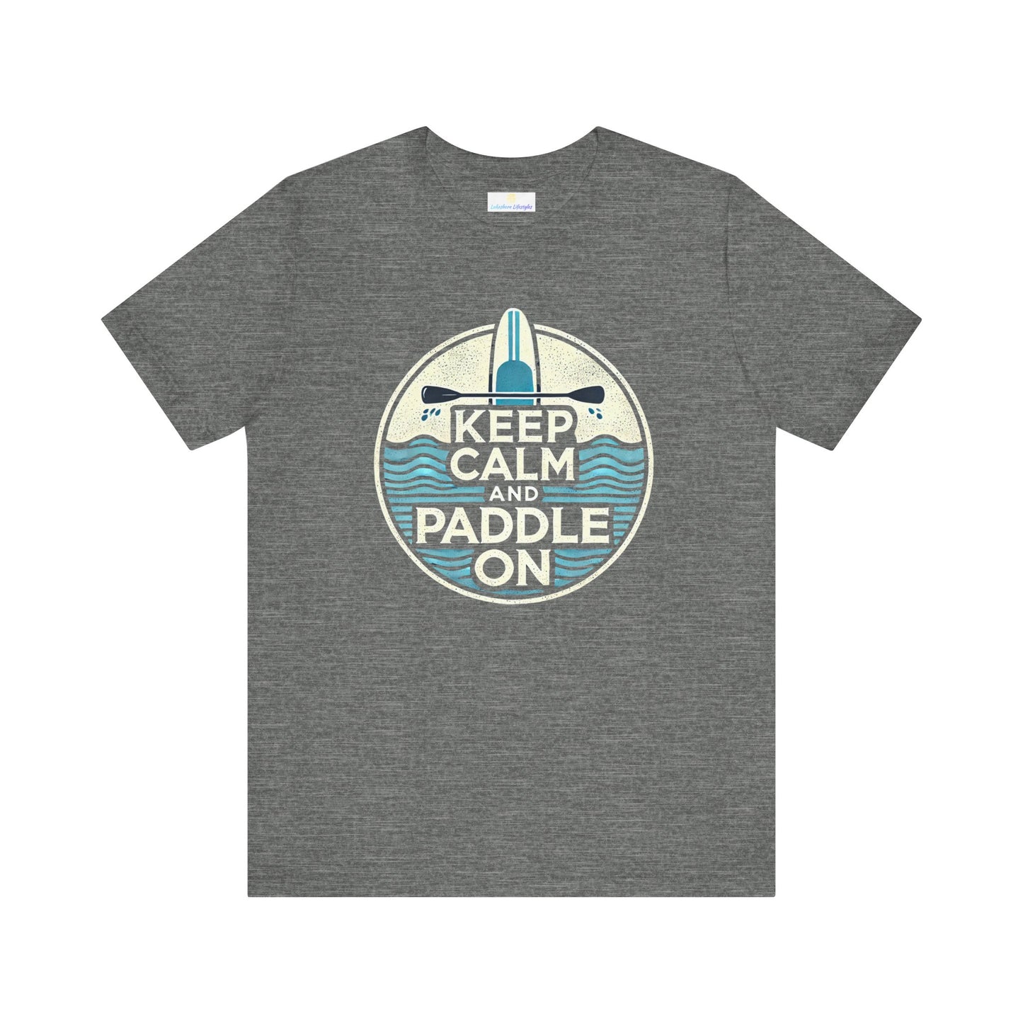 Keep Calm and Paddle On Jersey Short Sleeve Tee