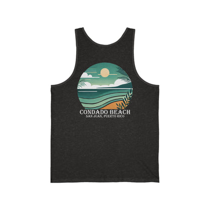 Coastal Vibes Condado Beach Unisex Jersey Tank