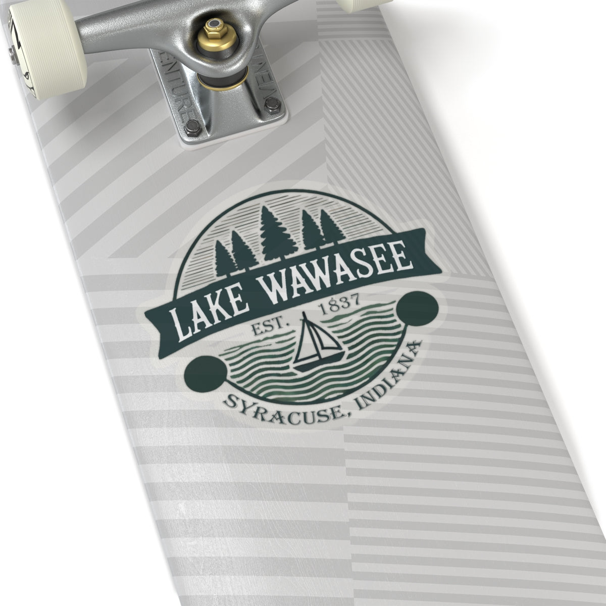 Vintage Lake Wawasee Kiss-Cut Sticker