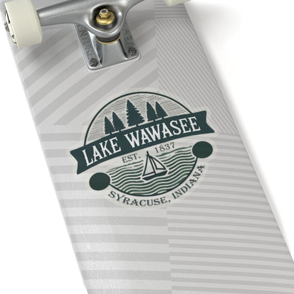 Vintage Lake Wawasee Kiss-Cut Sticker