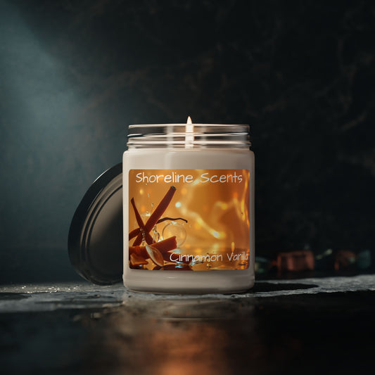 Cinnamon Vanilla Scented Candle (Soy Wax)