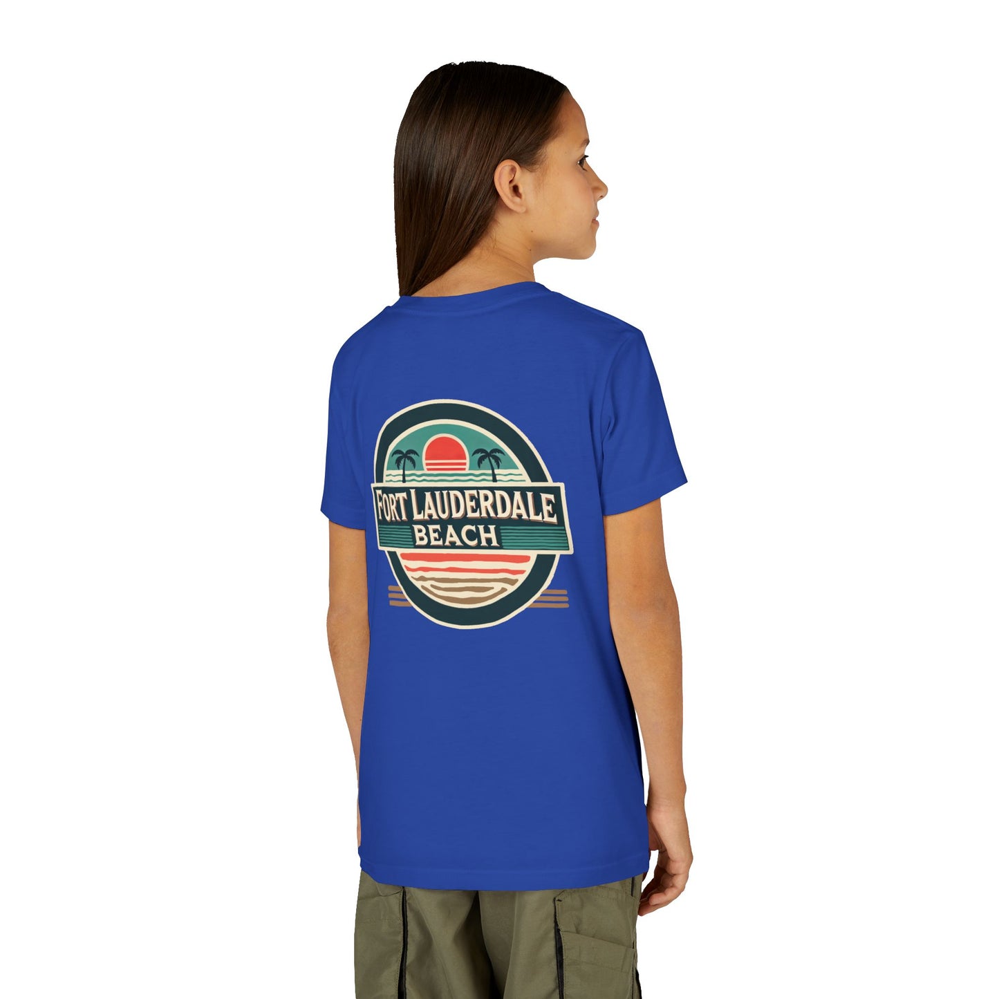 Vintage Fort Lauderdale Unisex Youth Short Sleeve Tee