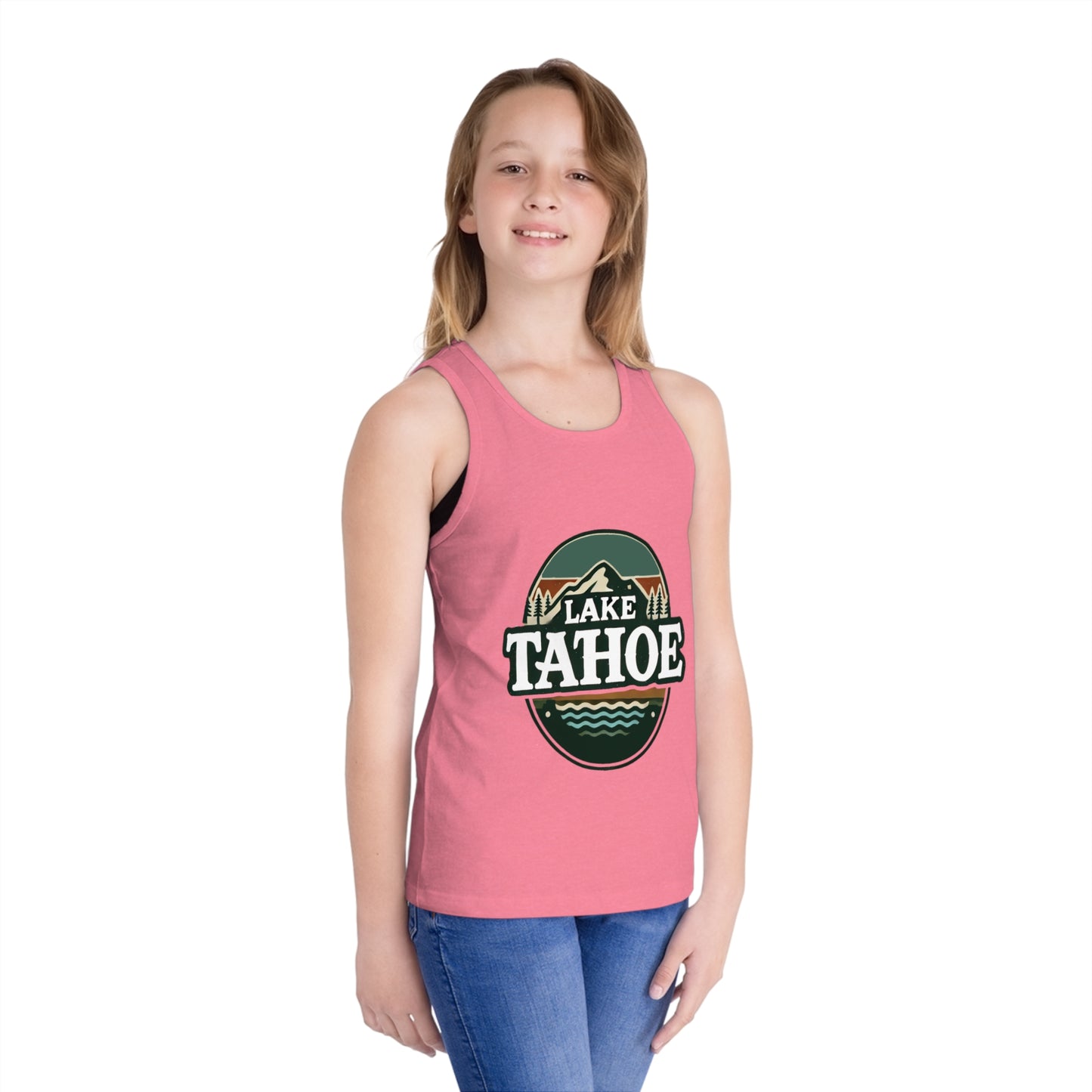 Vintage Lake Tahoe Unisex Kids Jersey Tank Top