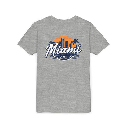 Retro Miami Unisex Youth Short Sleeve Tee