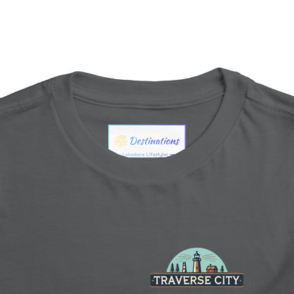 Vintage Traverse City Unisex Toddler Short Sleeve Tee