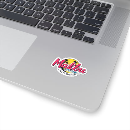 Retro Malibu Kiss-Cut Sticker