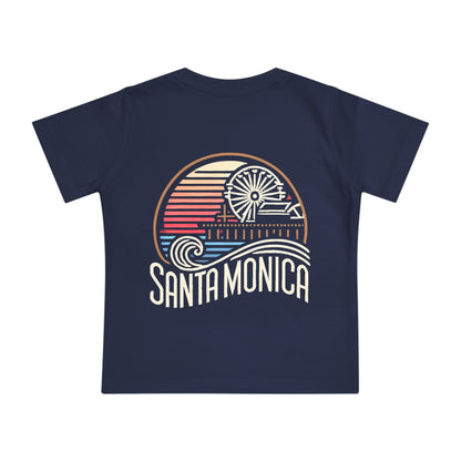 Vibrant Santa Monica Unisex Baby Short Sleeve T-Shirt