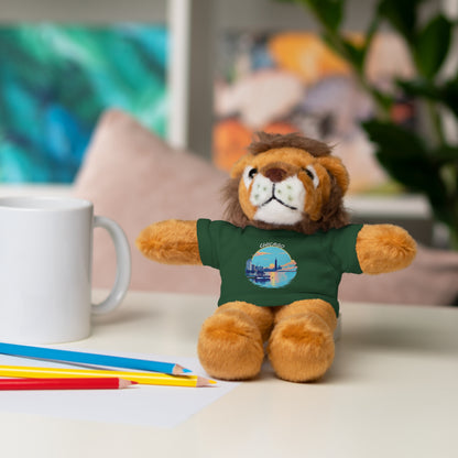 Retro Chicago Sunset Stuffed Animals with Tee