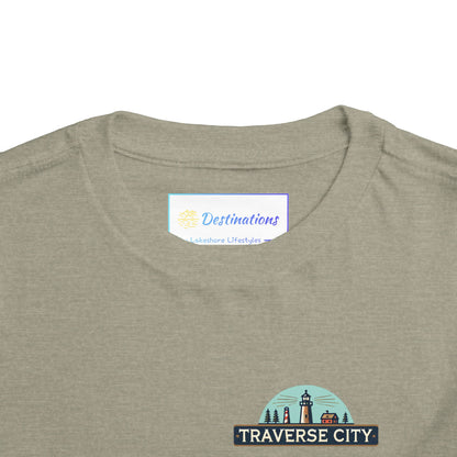 Vintage Traverse City Unisex Toddler Short Sleeve Tee