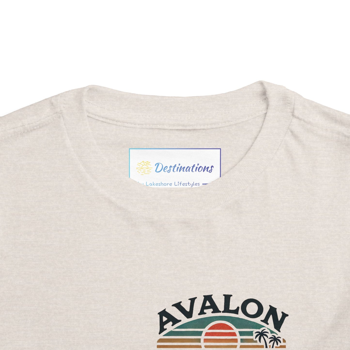 Retro Avalon Sunset Unisex Toddler Short Sleeve Tee