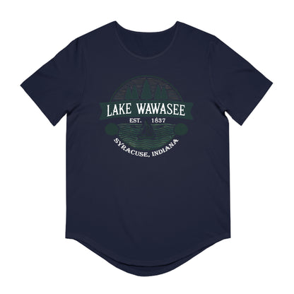 Vintage Lake Wawasee Men's Jersey Curved Hem Tee