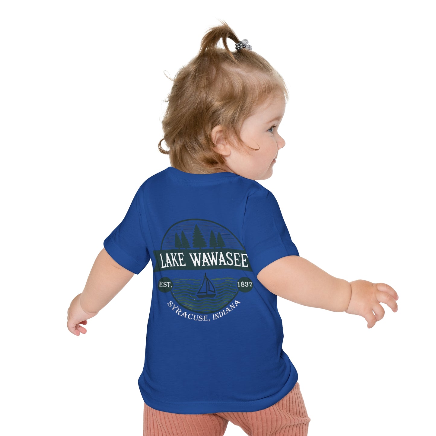 Vintage Lake Wawasee Unisex Baby Short Sleeve T-Shirt