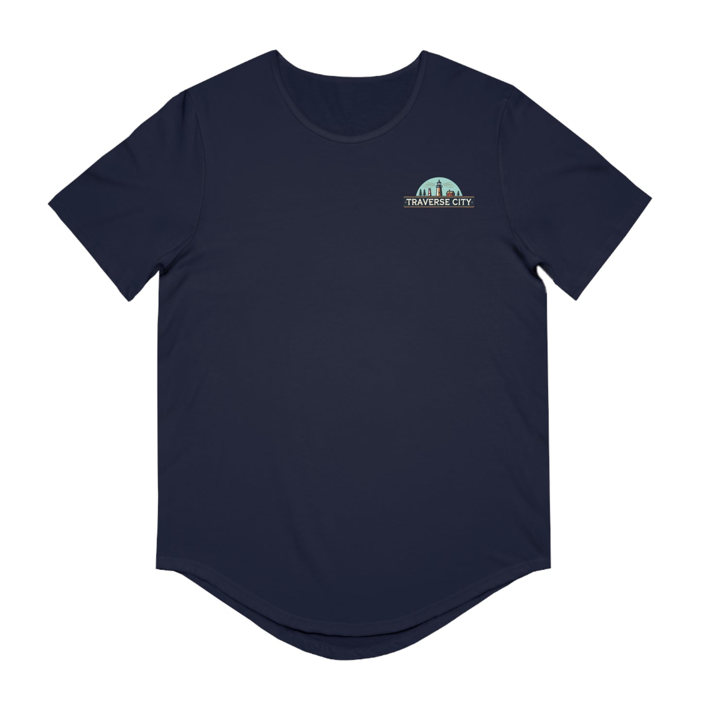 Vintage Traverse City Men's Jersey Curved Hem Tee