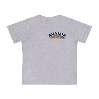Retro Avalon Sunset Unisex Baby Short Sleeve T-Shirt