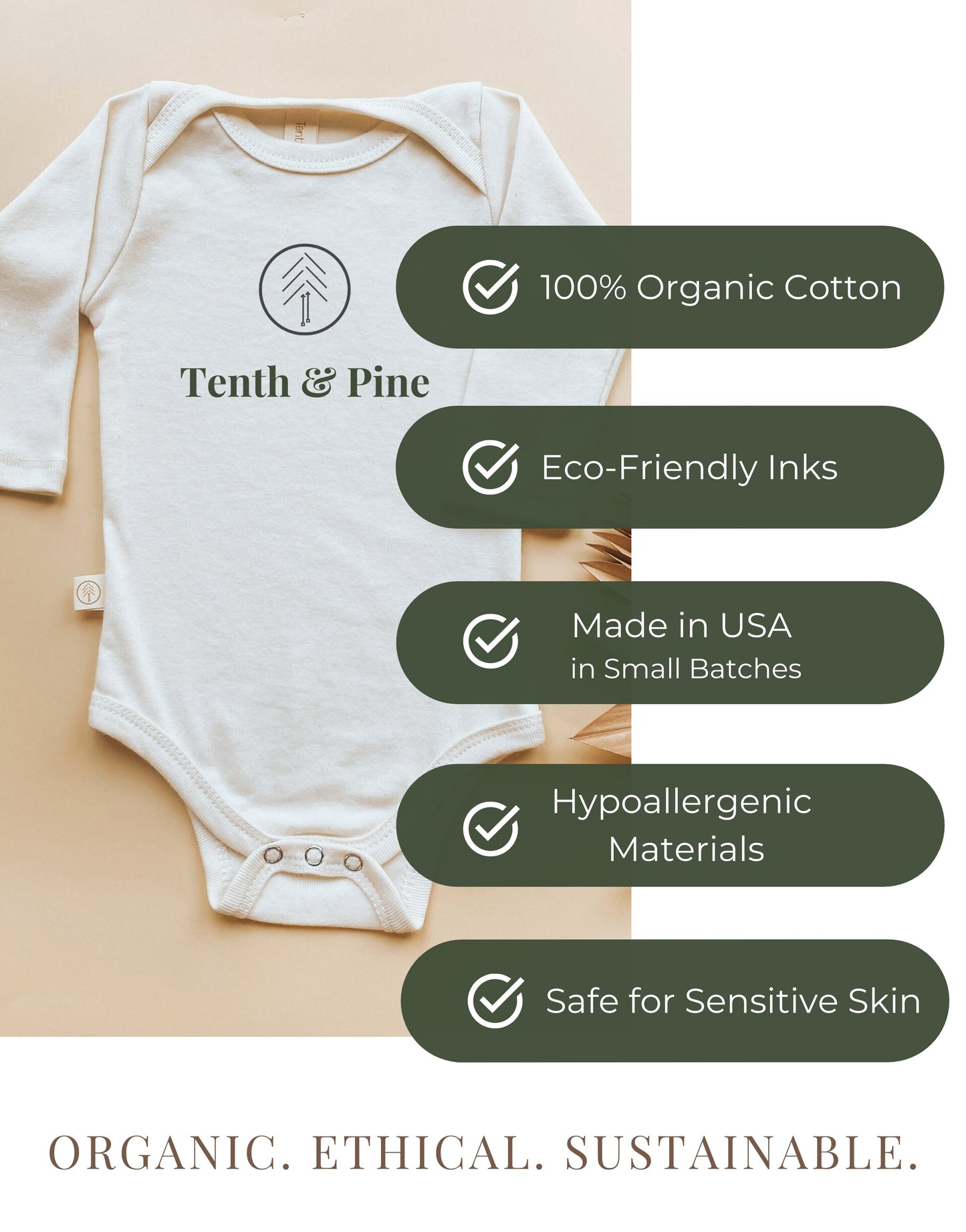 Little Sister Organic Baby Bodysuit
