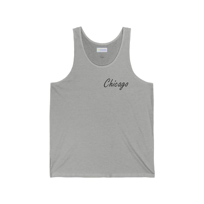 Elegant Chicago Skyline Unisex Jersey Tank