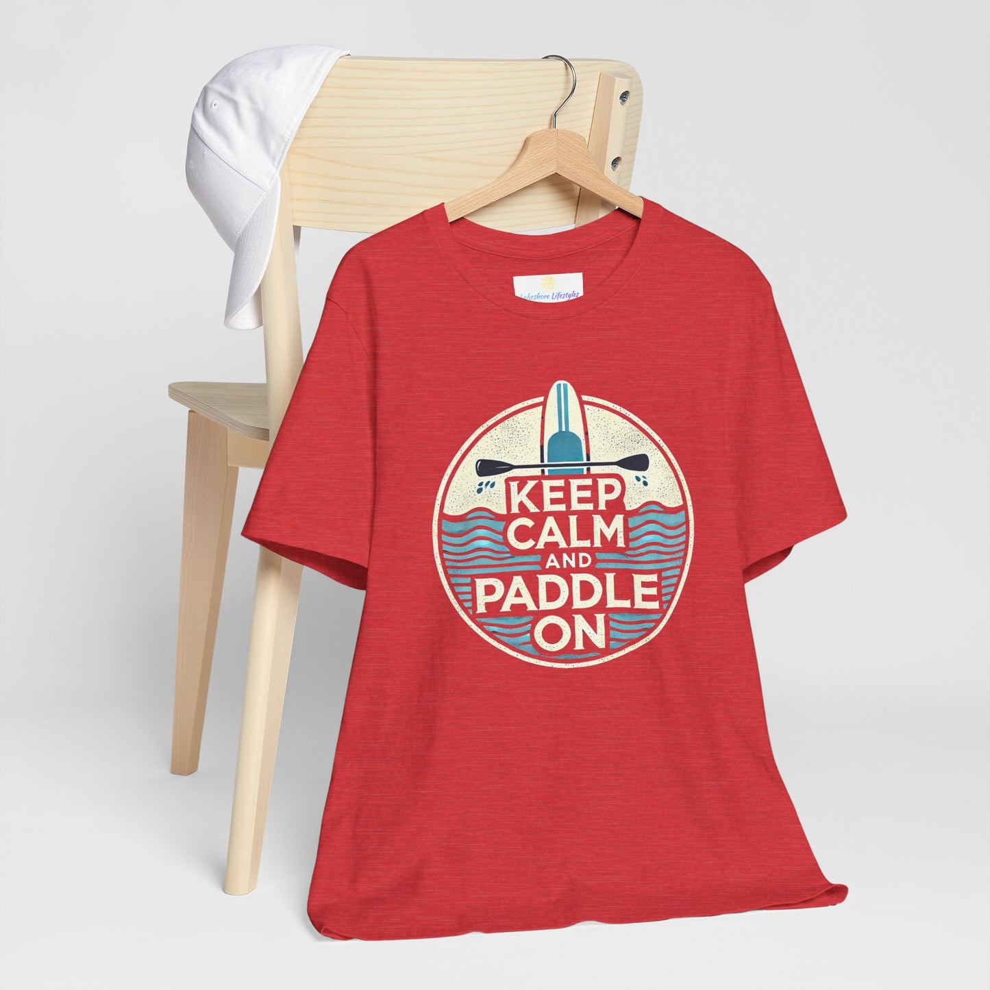 Keep Calm and Paddle On Jersey Short Sleeve Tee