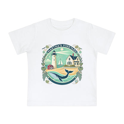 Vintage Martha's Vineyard Unisex Baby Short Sleeve T-Shirt