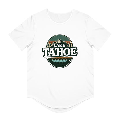 Vintage Lake Tahoe Men's Jersey Curved Hem Tee