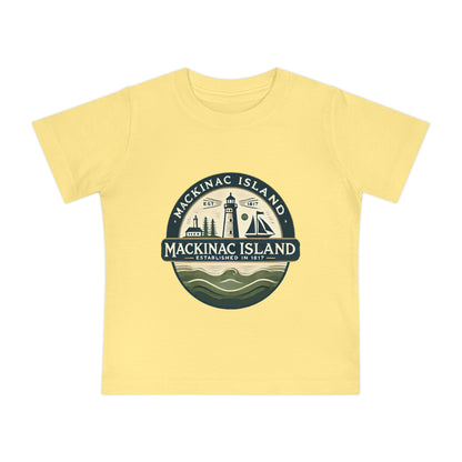 Vintage Mackinac Island Unisex Baby Short Sleeve T-Shirt