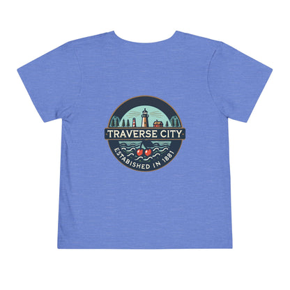 Vintage Traverse City Unisex Toddler Short Sleeve Tee