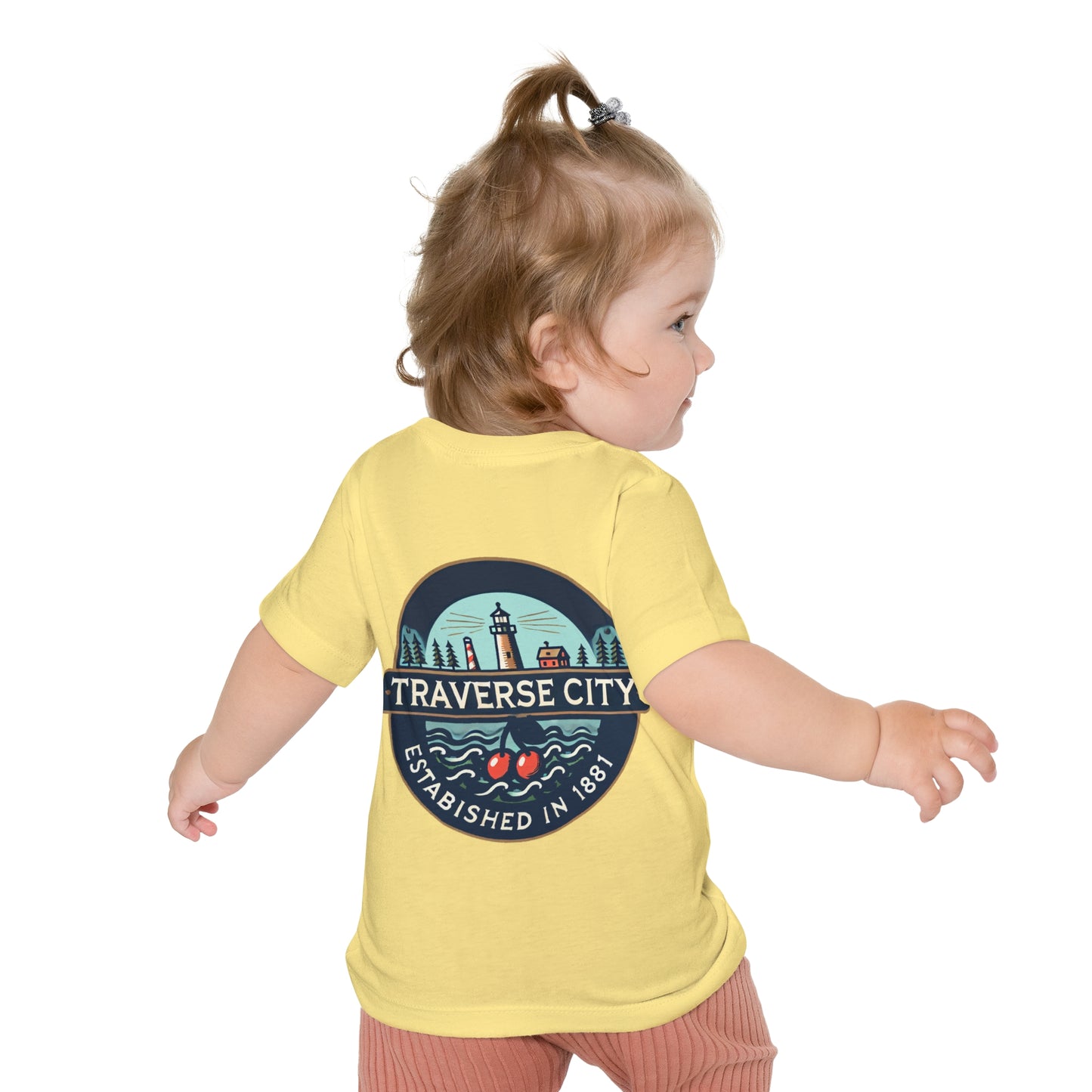 Vintage Traverse City Unisex Baby Short Sleeve T-Shirt