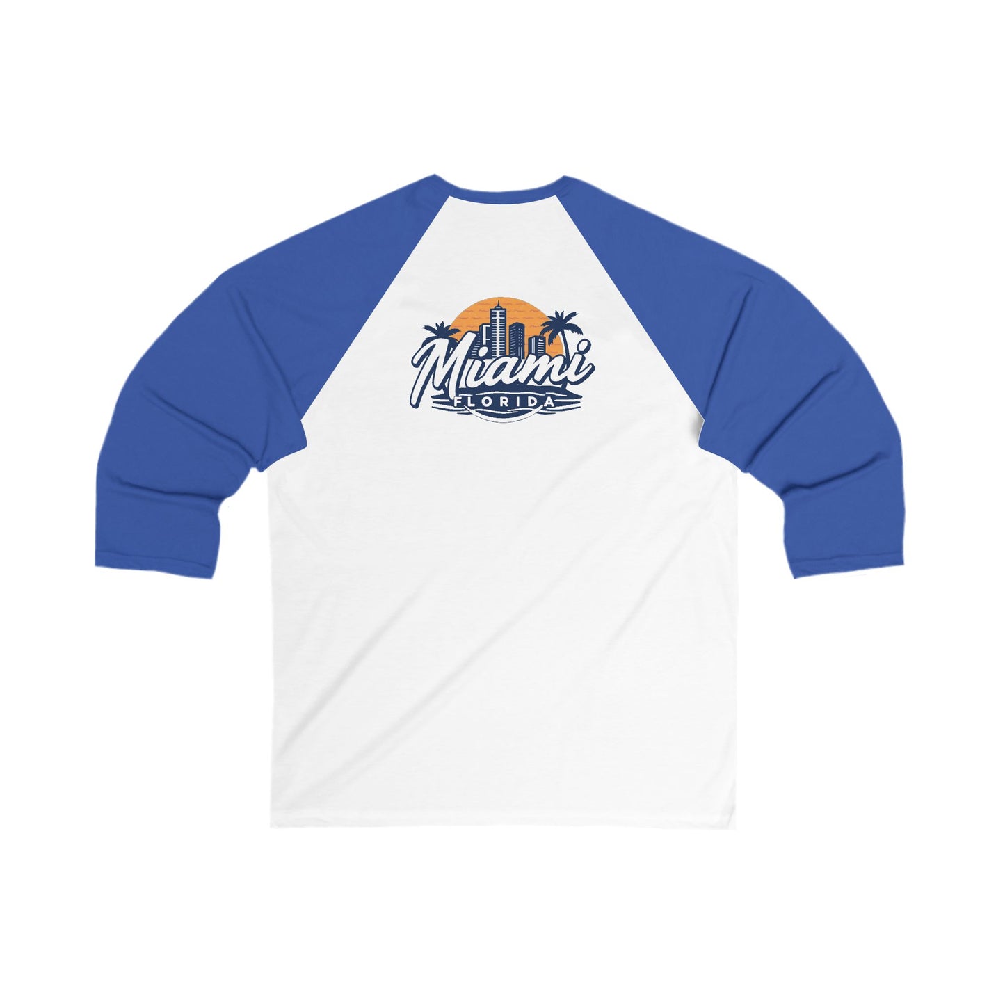 Retro Miami Men's 3/4 Sleeve Baseball Tee