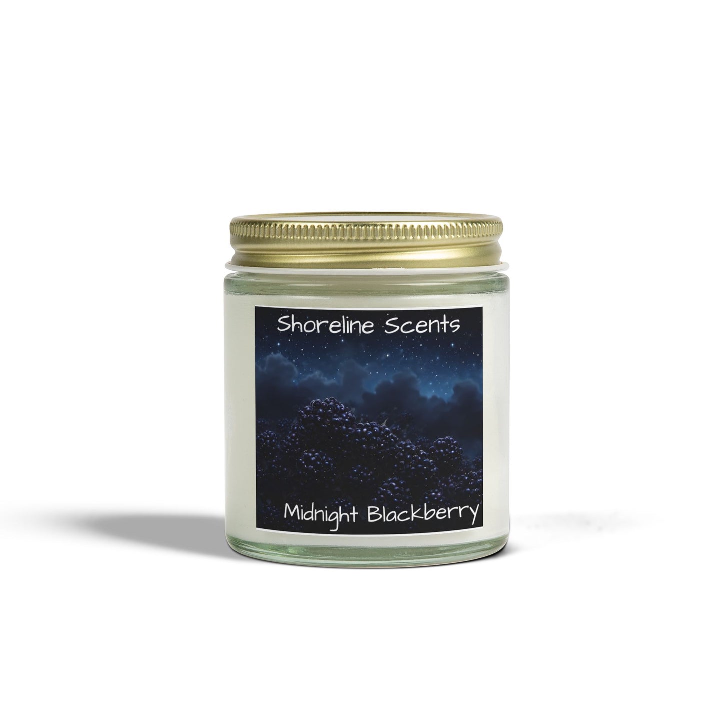 Midnight Blackberry Scented Candle (Apricot Wax)