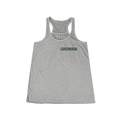 Vintage Mackinac Island Women's Flowy Racerback Tank