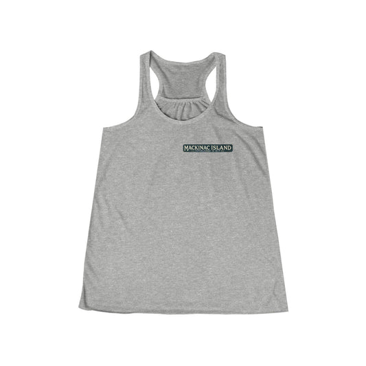 Vintage Mackinac Island Women's Flowy Racerback Tank