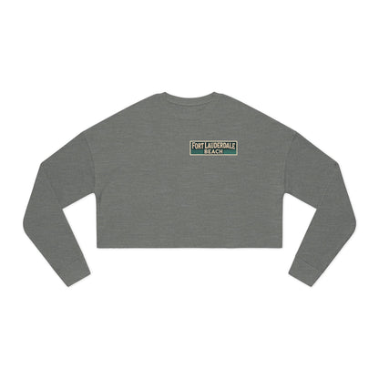 Vintage Fort Lauderdale Women's Cropped Sweatshirt
