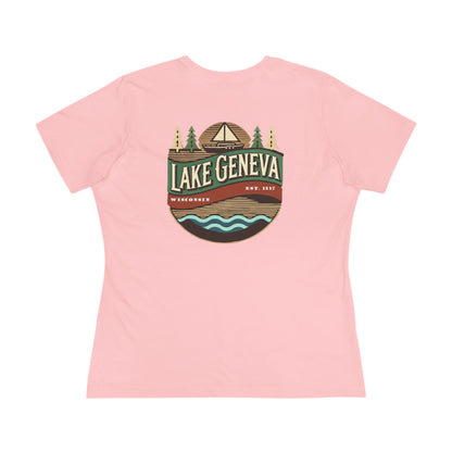 Retro Lake Geneva Women's Cotton Tee