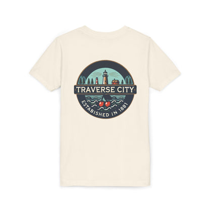 Vintage Traverse City Unisex Youth Short Sleeve Tee