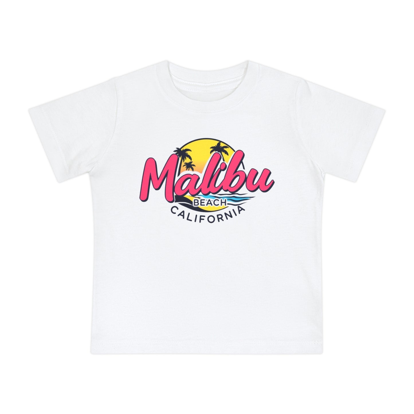 Retro Malibu Unisex Baby Short Sleeve T-Shirt