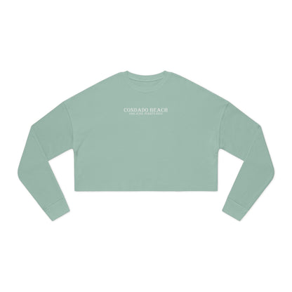 Coastal Vibes Condado Beach Women's Cropped Sweatshirt
