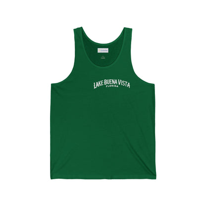 Adventurous Lake Buena Vista Unisex Jersey Tank