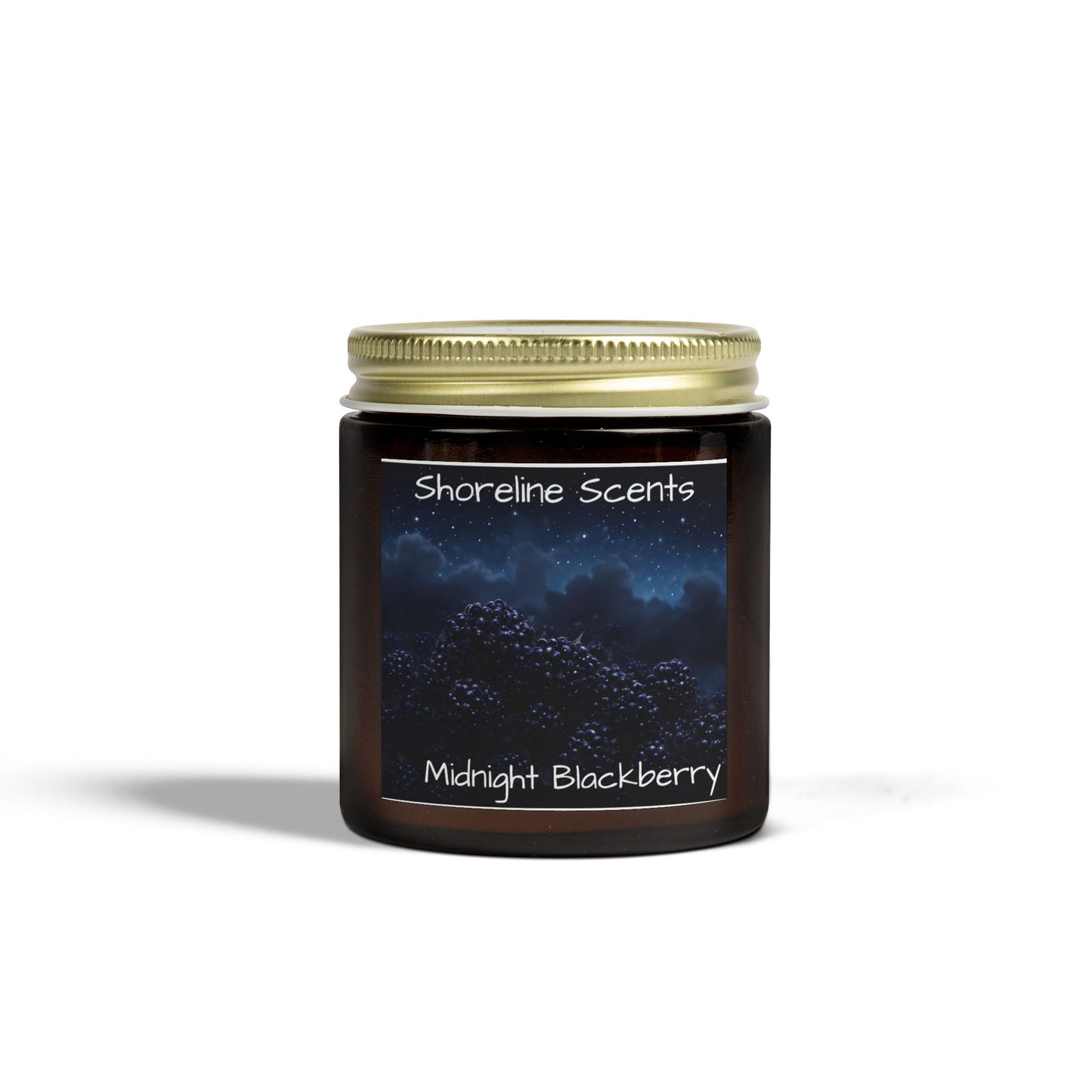 Midnight Blackberry Scented Candle (Apricot Wax)