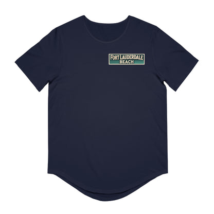 Vintage Fort Lauderdale Men's Jersey Curved Hem Tee
